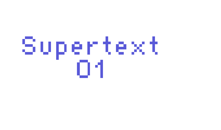 Supertext 01 Font