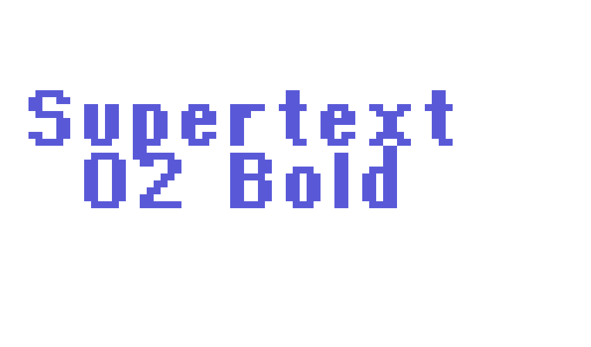 Supertext 02 Bold Font