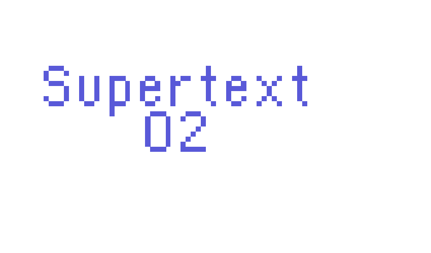 Supertext 02 Font