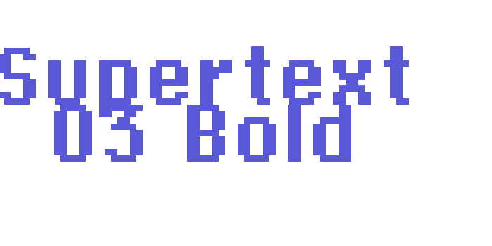 Supertext 03 Bold Font Download