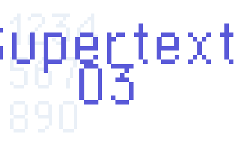 Supertext 03 Font Download