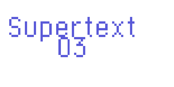 Supertext 03 Font Download