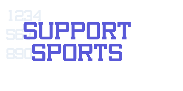 Support Sports font free