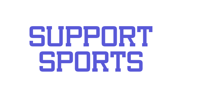 Support Sports Font Download