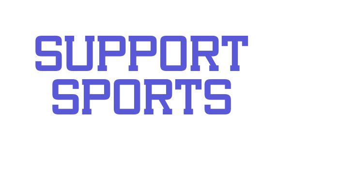 Support Sports Font