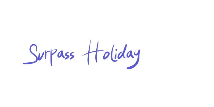 Surpass Holiday Font Download