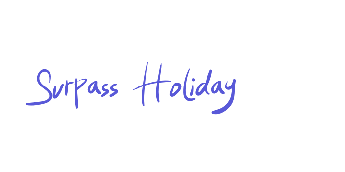 Surpass Holiday Font