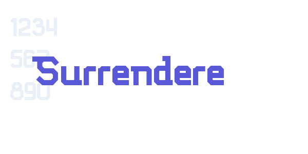 Surrendere font free