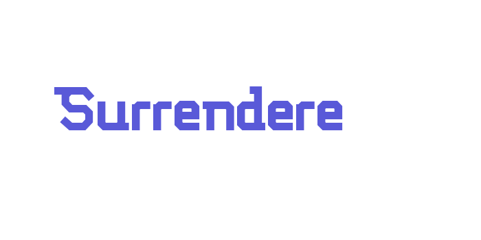 Surrendere Font Download