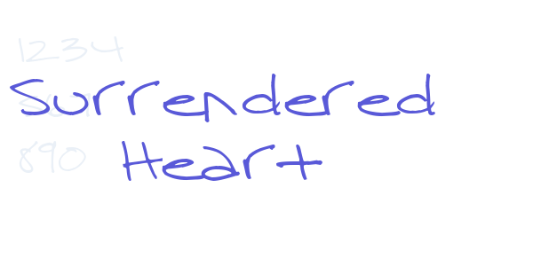 Surrendered Heart font free