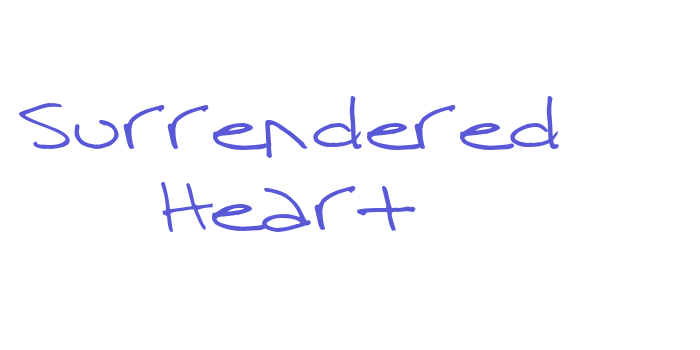 Surrendered Heart Font Download