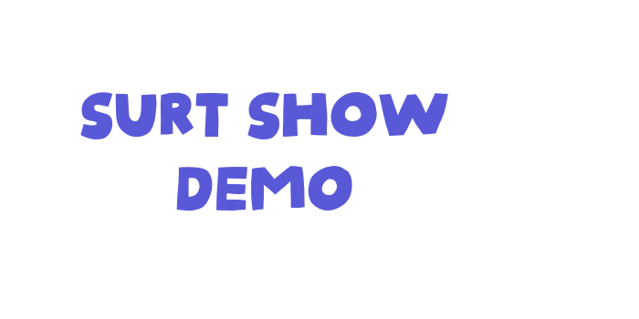 Surt Show DEMO Font Download