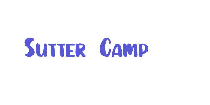 Sutter Camp Font Download