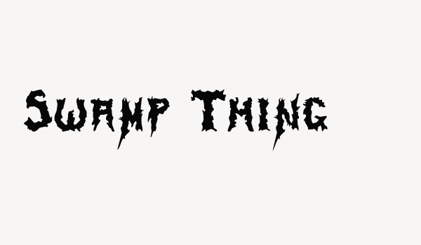 Swamp Thing Font