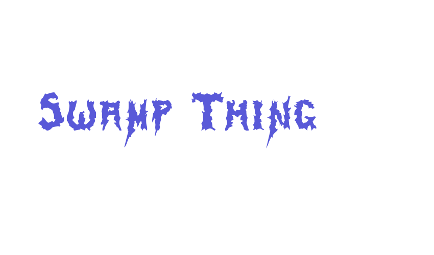 Swamp Thing Font Download