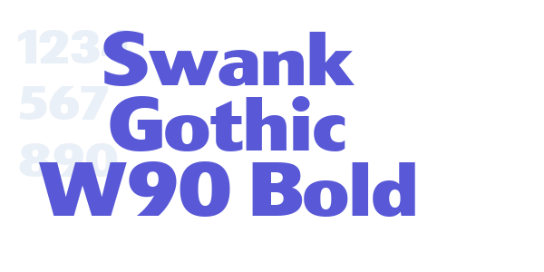 Swank Gothic W90 Bold font free