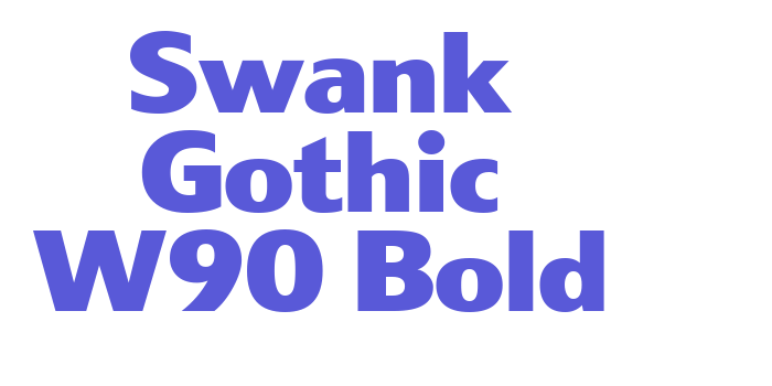 Swank Gothic W90 Bold Font