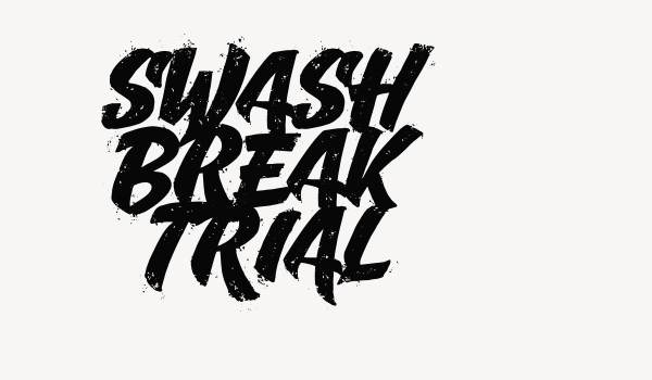 Swash Break Trial Font