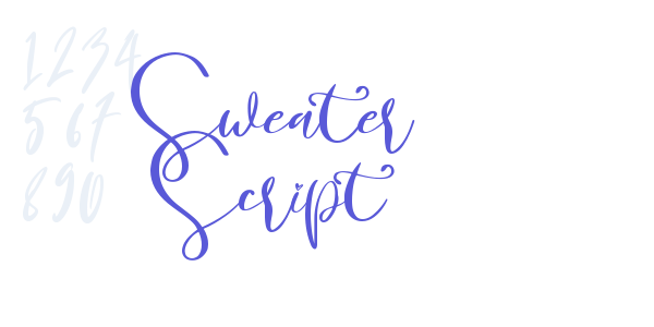 Sweater Script font