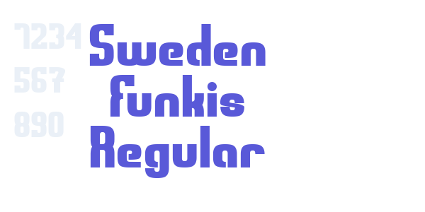 Sweden Funkis Regular font free