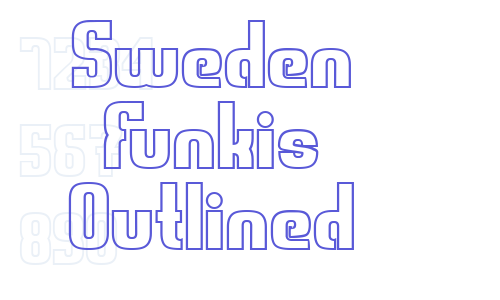 Sweden Funkis Outlined Font Download