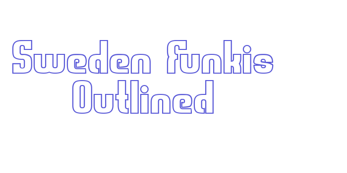 Sweden Funkis Outlined Font Download