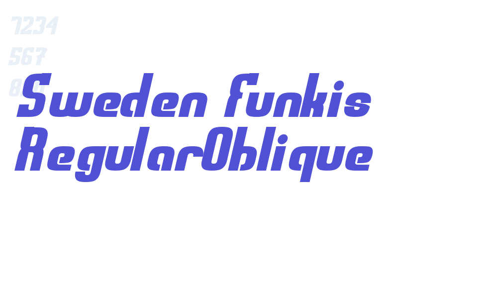 Sweden Funkis RegularOblique-font-download