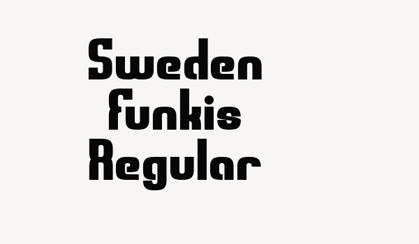 Sweden Funkis Regular Font