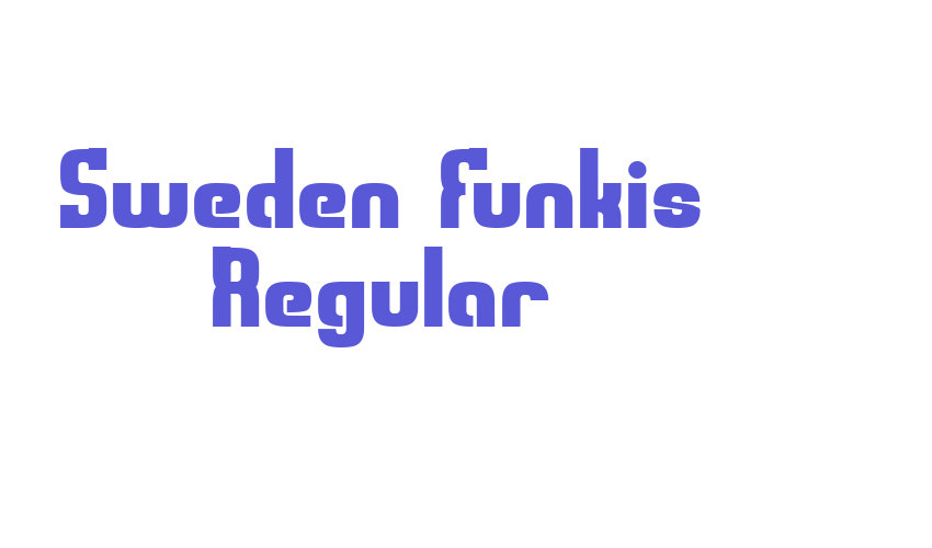 Sweden Funkis Regular Font