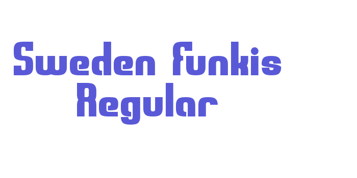 Sweden Funkis Regular Font Download