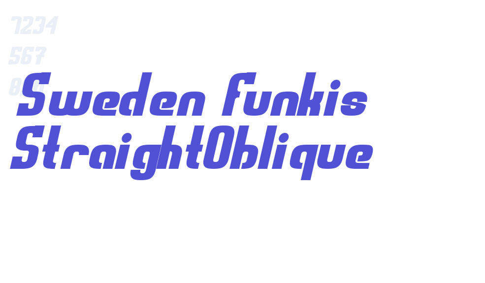 Sweden Funkis StraightOblique-font-download