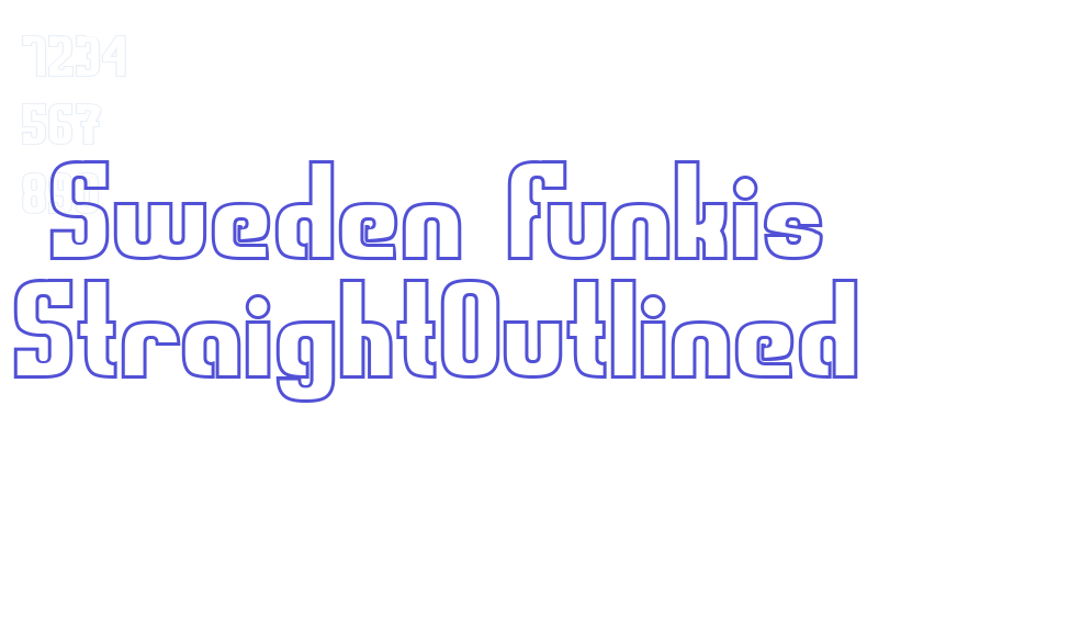 Sweden Funkis StraightOutlined-font-download