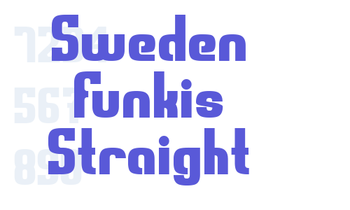 Sweden Funkis Straight Font Download