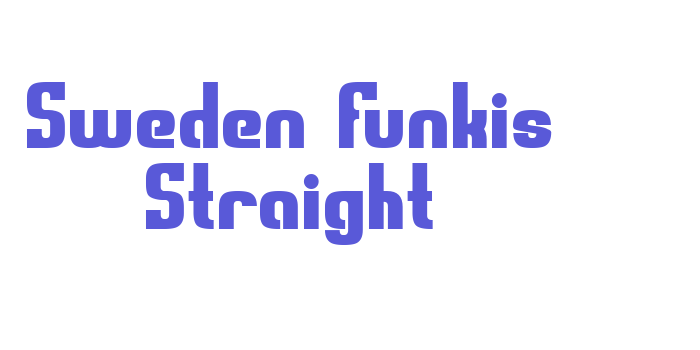 Sweden Funkis Straight Font Download