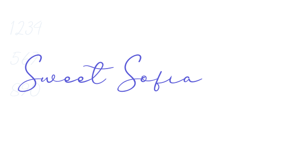 Sweet  Sofia font free