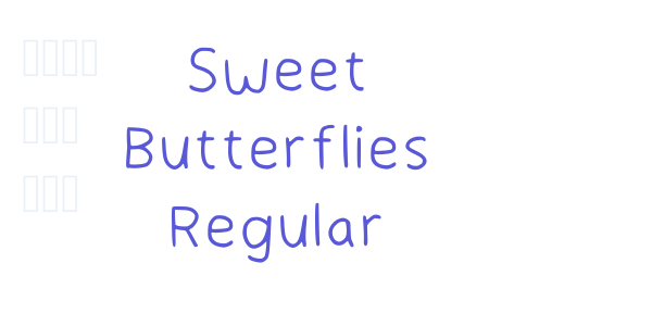 Sweet Butterflies Regular font