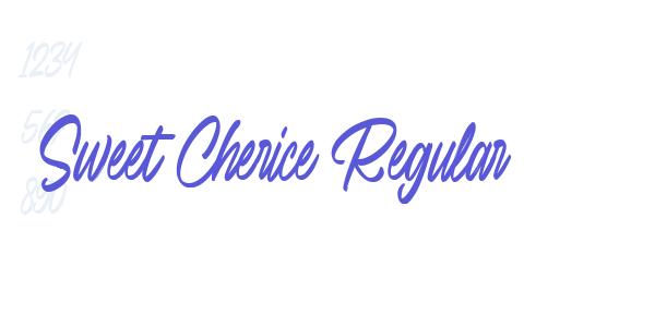 Sweet Cherice Regular font free