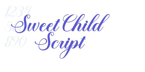 Sweet Child Script font