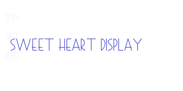 Sweet Heart Display font free