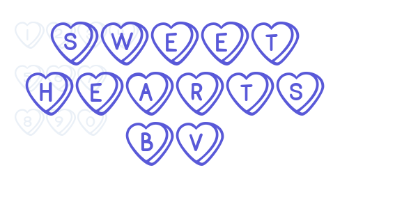 Sweet Hearts BV font free