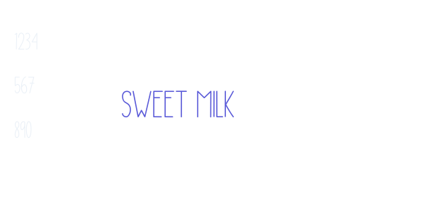 Sweet Milk font free