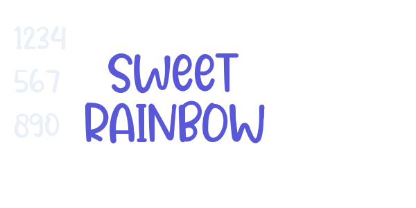 Sweet RAINBOW font