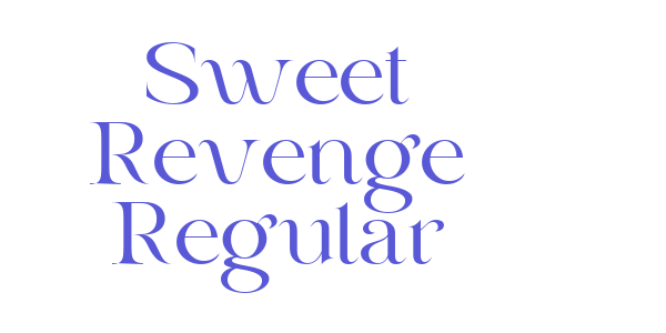 Sweet Revenge Regular font free