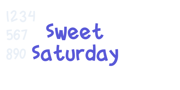 Sweet Saturday font