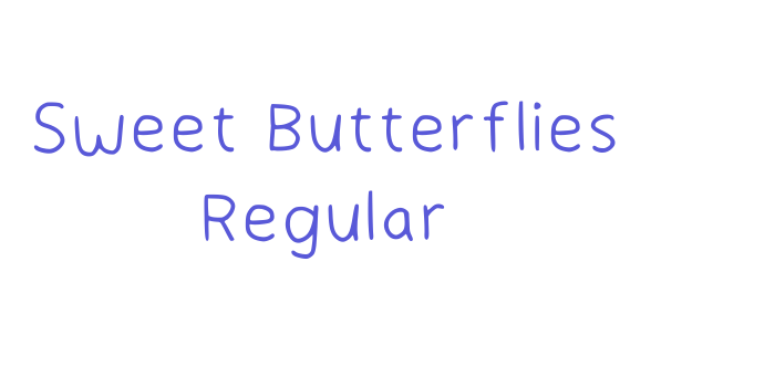 Sweet Butterflies Regular Font Download