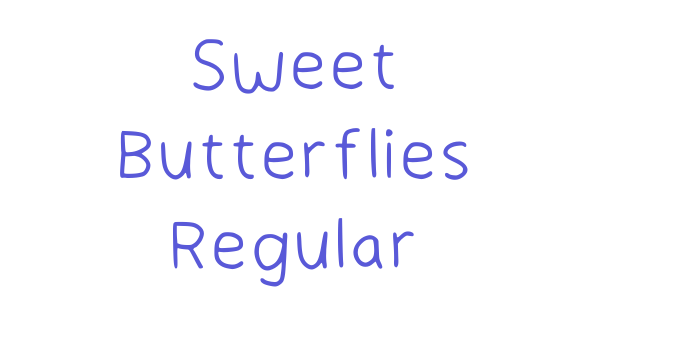 Sweet Butterflies Regular Font