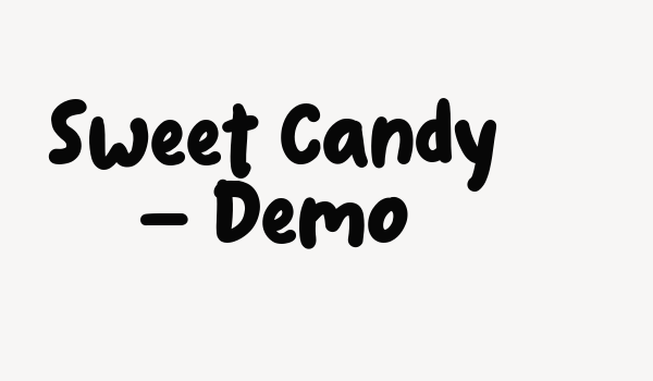 Sweet Candy – Demo Font