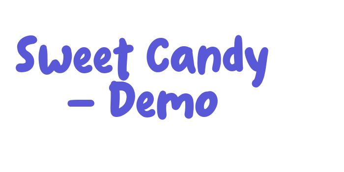 Sweet Candy – Demo Font