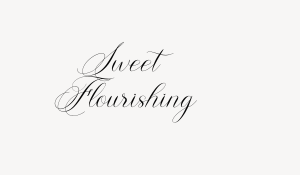 Sweet Flourishing Font