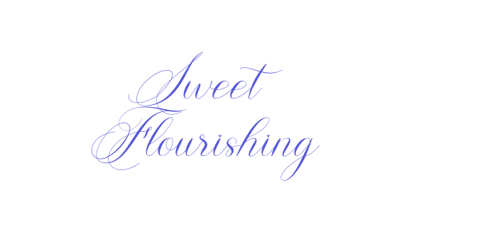 Sweet Flourishing Font Download